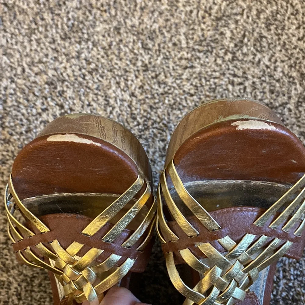 Wedge Strappy Heels